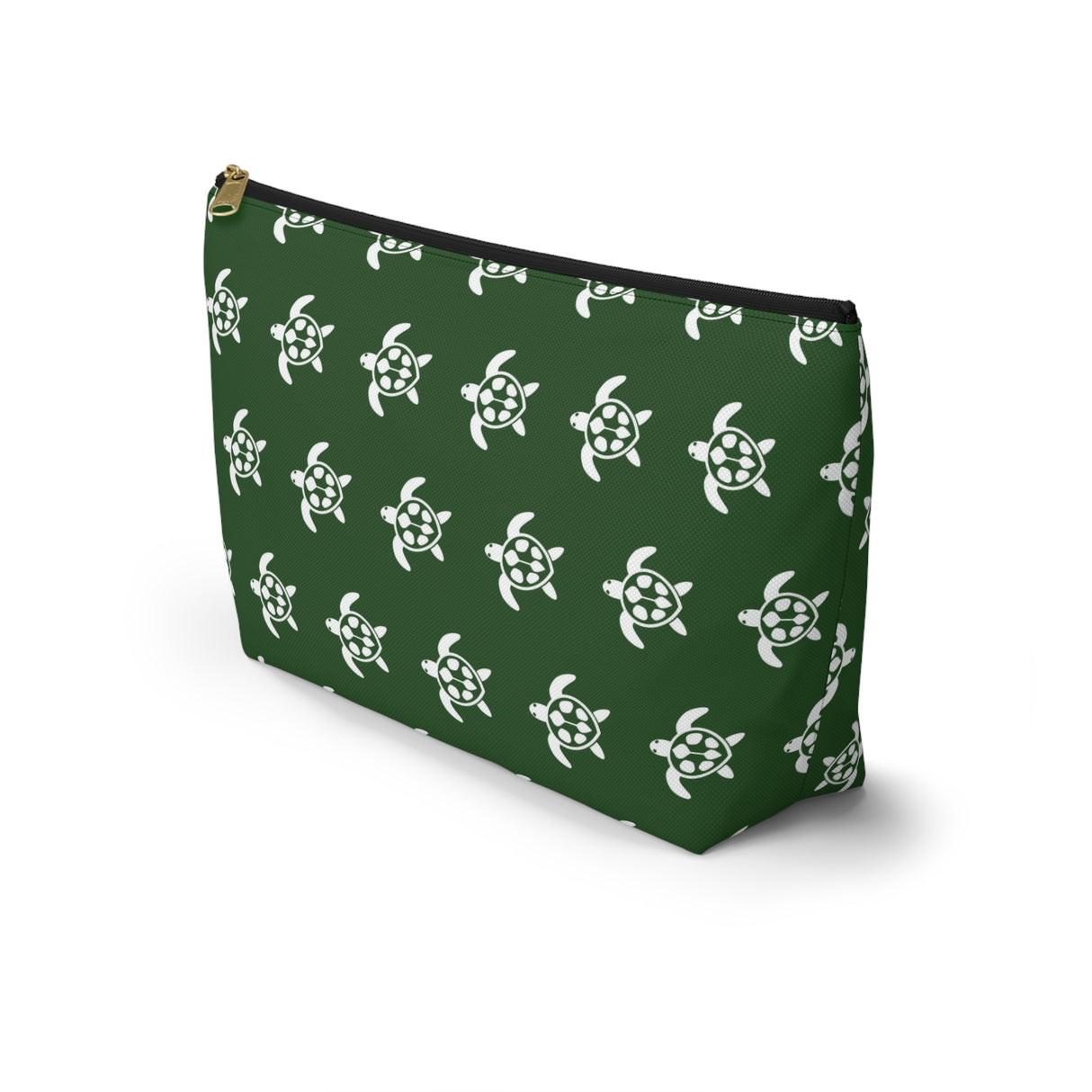 Green Sea Turtle Print Accessory Pouch