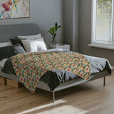Tropical Sea Turtle-Themed Velveteen Microfiber Blanket - 3 Sizes