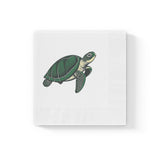 Pen and Ink SeaTurtle-Themed Cocktail Napkins