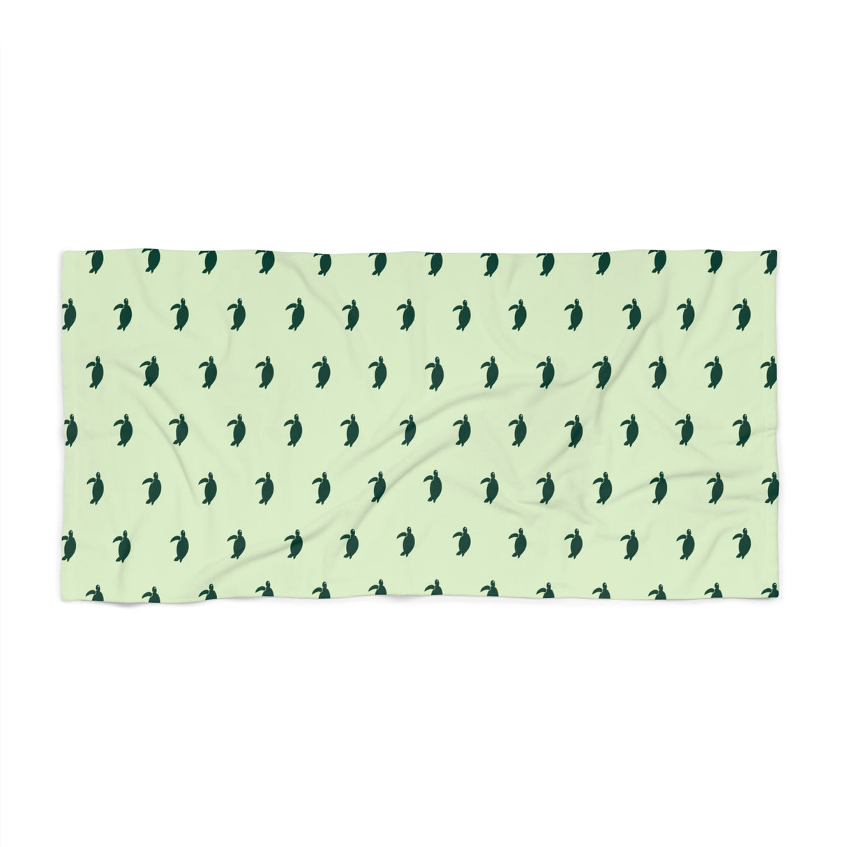 Little Green Sea Turtle Beach Towel