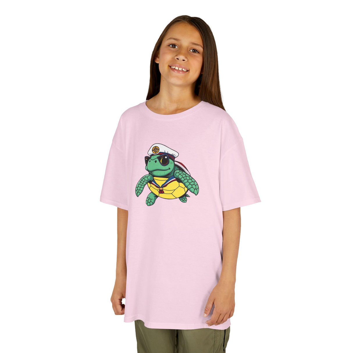 Kids Cute Baby Sea Turtle Sailor Cartoon Tee - 7 colors