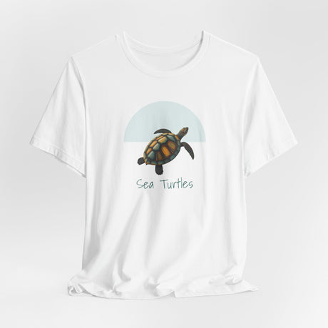Water Color Print Sea Turtle Graphic Tee - 3 Colors