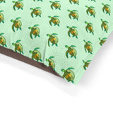 Green Sea Turtle Pattern Pet Bed.