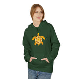 Gold Sea Turtle Hoodie - Comfy Unisex Fleece Sweatshirt - 4 Colors