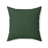 Dark Green Tiki Art Sea Turtle Faux Suede Pillow - 4 sizes