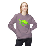 Neon Green Sea Turtle Sweatshirt