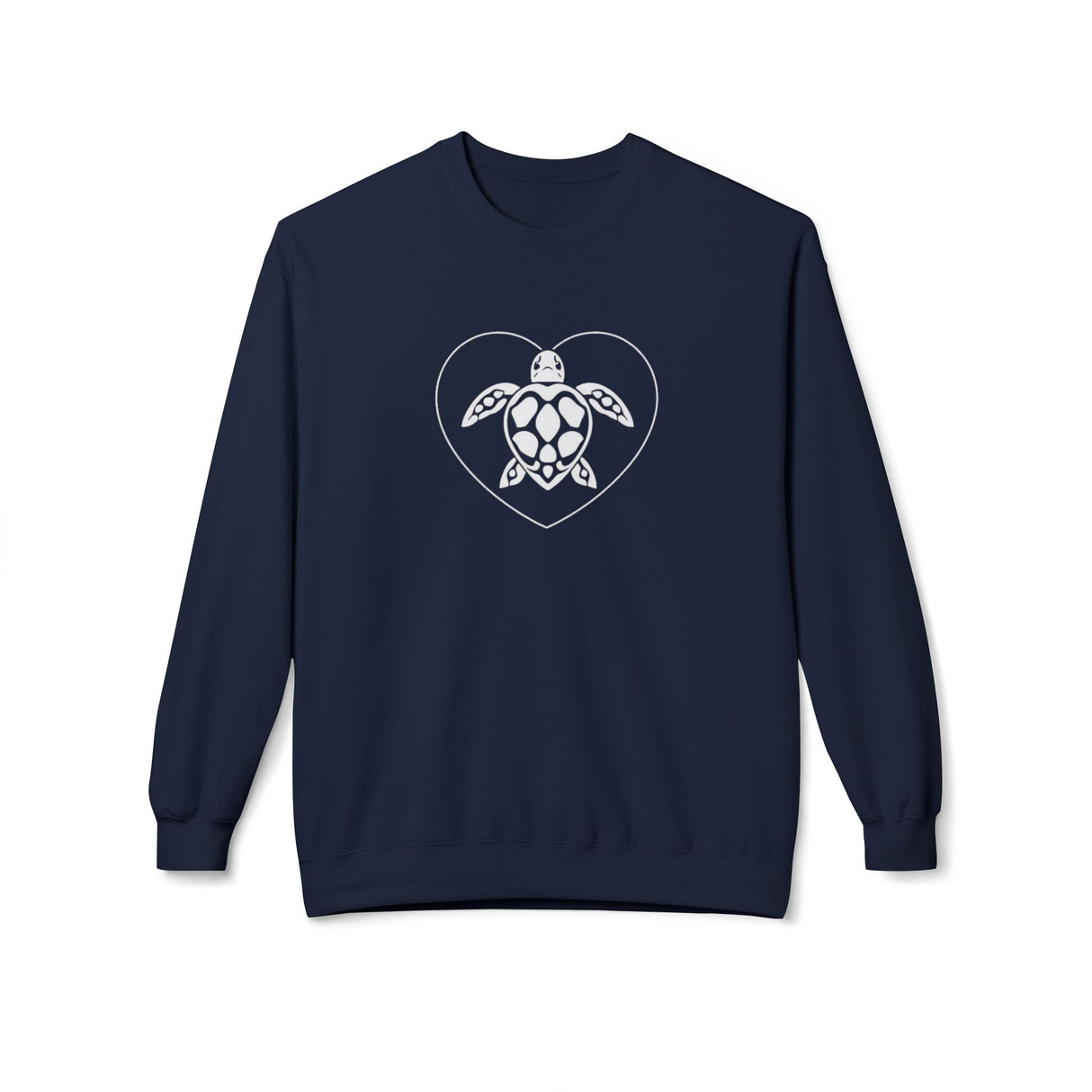 White Heart Sea Turtle Sweatshirt - 7 colors