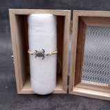 Sea Turtle Charm Bracelet Taupe Beige White Cord (approx. 5-7+ inches AROUND) Tan white Sea Turtle Cord Bracelet great for gifting!