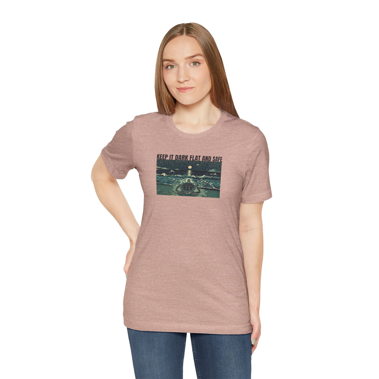 Keep It Dark Flat Safe Ink Art Sea Turtle Tee - 6 Colors Light