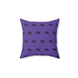 Purple Momchrome Sea Turtle Pillow, Faux Suede Pillow - 4 sizes