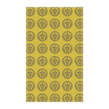 Gold Tropical Sea Turtle Tea Towels - Cotton Twill, Ideal for Home, Kitchen Decor, Beachy Kitchen, Sea Turtle Lovers