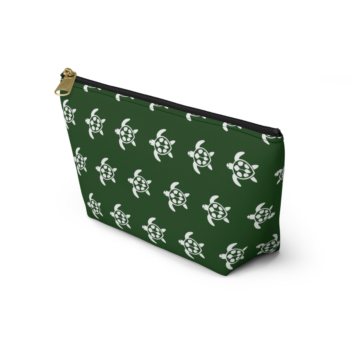 Green Sea Turtle Print Accessory Pouch