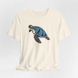 Blue Comic Print Sea Turtle Graphic Tee - 7 Colors