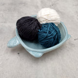 Sky Blue Sea Turtle Ceramic Dish (1 bowl approx. 5.25+ inches) Light Blue Sea Turtle Dish for trinkets jewelry & beach home decoration!