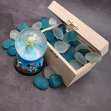 Green Sea Turtle Seasonal Holiday Water Globe (1 globe approx. 4+ inches tall) Charming Brown Sea Turtle Wave Globe for coastal display!