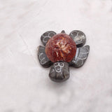 Natural Marble Stone Grey Sea Turtle (1 stone figure approx. 2+ inches) Carved Marble Turtle Figurine for coastal home décor & display!