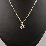 Sea Turtle Necklace White and Gold Color (1 necklace approx. 16+ inches AROUND) Gold Tone White Sea Turtle charm necklace for gifting!