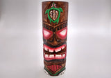 Tropical Tiki Face Totem Large Painted Turtle (1 pole approx. 8 inches tall) Painted Tiki Face Totem Pole for tiki island home decor!