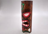 Tropical Tiki Face Totem Large Painted Turtle (1 pole approx. 8 inches tall) Painted Tiki Face Totem Pole for tiki island home decor!