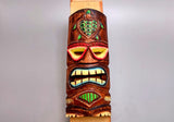Tropical Tiki Mask Face Large Painted Wooden Turtle (1 mask approx. 12 inches tall) Colorful Painted Tiki Mask to hang in a seaside home!