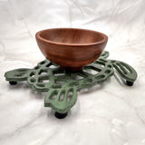 Cast Iron Sea Turtle Green Metal Trivet (1 trivet approx. 7+ inches wide) Green Metal Sea Turtle Trivet adds coastal charm & protection!