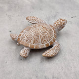 Brown Sea Turtle Figurine Weathered Resin (1 turtle approx. 3.75+ inches) Brown White Sea Turtle Statue for beach home decor & display!
