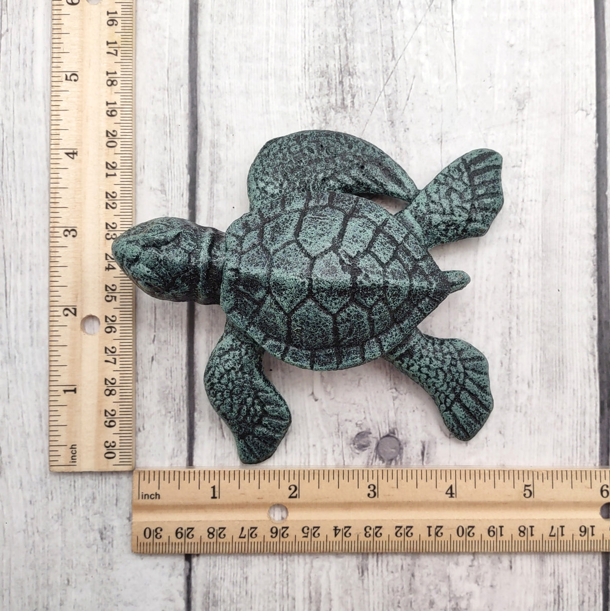 Green Sea Turtle Key Box With Lid Metal (1 key box approx. 5+ inches) Dark Aged Green Cast Iron Sea Turtle Box for keys trinkets & gifting!