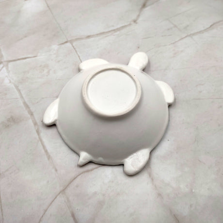 Sea Turtle Light Blue White Bowl (1 dish approx. 5.5+ inches) Blue White Sea Turtle Ceramic Dish for gifting jewelry trinkets & candy!