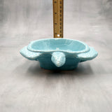 Sea Turtle Powder Blue Bowl (1 dish approx. 6.75+ inches) Blue Sea Turtle Ceramic Dish for gifting jewelry trinkets & candy!