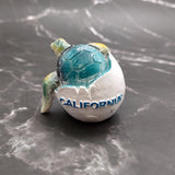 Sea Turtle Egg Hatchling Aqua Blue Shell (1 sea turtle approx. 2+ inches) Blue Painted Resin Baby Sea Turtle Egg for coastal home décor!
