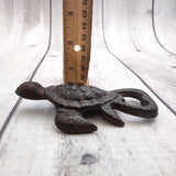 Brown Metal Sea Turtle Bottle Opener (1 opener approx. 4.5+ inches) Cast Iron Patina Sea Turtle Bottle Opener for coastal kitchen or home!