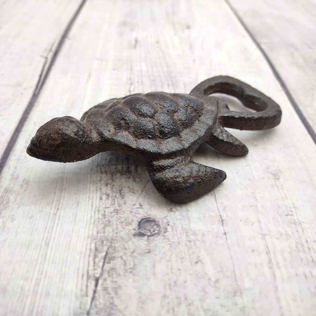Brown Metal Sea Turtle Bottle Opener (1 opener approx. 4.5+ inches) Cast Iron Patina Sea Turtle Bottle Opener for coastal kitchen or home!