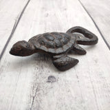 Brown Metal Sea Turtle Bottle Opener (1 opener approx. 4.5+ inches) Cast Iron Patina Sea Turtle Bottle Opener for coastal kitchen or home!