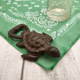 Brown Metal Sea Turtle Bottle Opener (1 opener approx. 4.5+ inches) Cast Iron Patina Sea Turtle Bottle Opener for coastal kitchen or home!