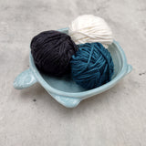 Sky Blue Sea Turtle Ceramic Dish (1 bowl approx. 5.25+ inches) Light Blue Sea Turtle Dish for trinkets jewelry & beach home decoration!