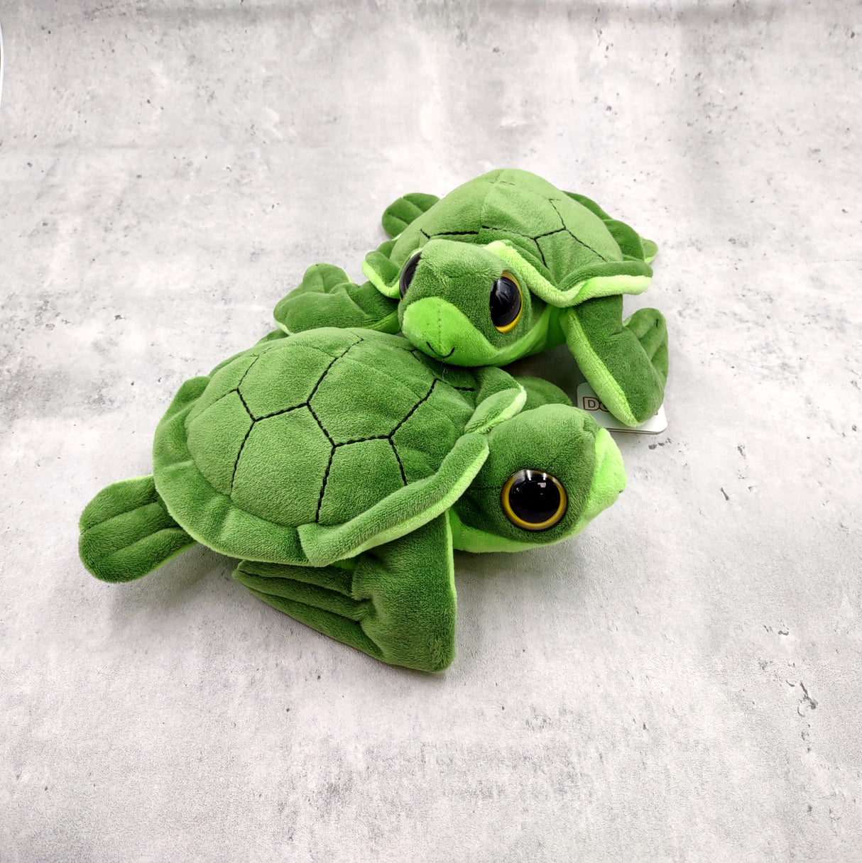Big Eyed Sea Turtle Plush Animal (1 stuffed animal approx. 6+ inches long) Large Eyed Plush Sea Turtle Toy ideal gift for someone special!
