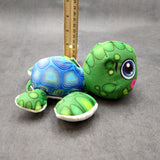 Cute Baby Sea Turtle Plush Animal (1 stuffed animal approx. 7+ inches long) Green Sea Turtle Plush Toy ideal gift for kids and adults!