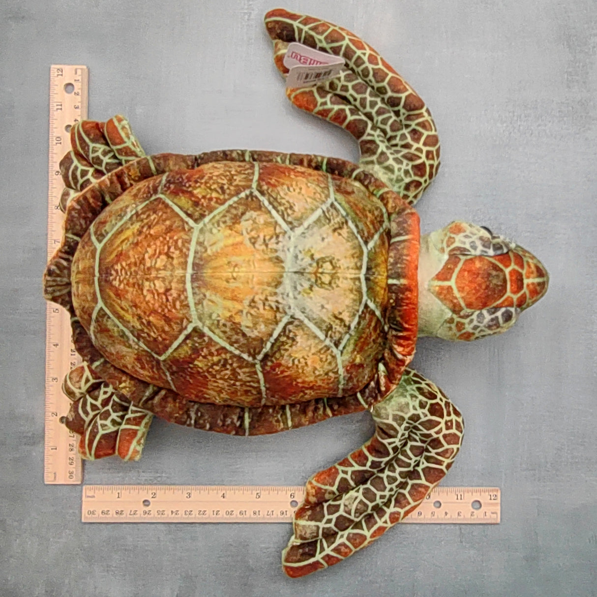 Adorable Sea Turtle Plush (1 stuffed animal approx. 14 inches long) Highly Detailed Stuffed Sea Turtle ideal gift for kids and adults!