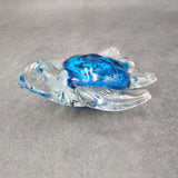 Glass Sea Turtle Figurine Ocean Blue (1 figure approx. 4.5 inches long) Blue Glass Sea Turtle for coastal home decor charm & collecting!