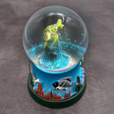 Green Sea Turtle Seasonal Holiday Water Globe (1 globe approx. 4+ inches tall) Charming Brown Sea Turtle Wave Globe for coastal display!