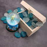 Green Sea Turtle Seasonal Holiday Water Globe (1 globe approx. 4+ inches tall) Charming Brown Sea Turtle Wave Globe for coastal display!