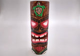 Tropical Tiki Face Totem Large Painted Turtle (1 pole approx. 8 inches tall) Painted Tiki Face Totem Pole for tiki island home decor!