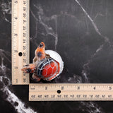 Sea Turtle Egg Hatchling Red Shell (1 sea turtle approx. 2+ inches) Red Painted Resin Baby Sea Turtle Egg Figure for coastal home décor!
