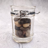 Sea Turtle Charm Bracelet Black Grey White Cord (approx. 5-7+ inches AROUND) Black Grey Sea Turtle String Bracelet Jewelry for gifting!
