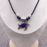 Sea Turtle Colorful Necklace Mood Pendant (1 turtle necklace approx. 18+ inches AROUND) Sea Turtle Pendant Necklace for wearing & gifting!