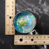 Small Sea Turtle Water Globe with Dolphin and Coral Base (1 globe approx. 2.75 inches tall) Cute Sea Turtle Water Globe for gifts & decor!