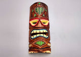 Tropical Tiki Mask Face Large Painted Wooden Turtle (1 mask approx. 12 inches tall) Colorful Painted Tiki Mask to hang in a seaside home!