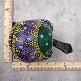 Painted Coconut Sea Turtle Bobblehead Handmade Purple Dot (1 sea turtle approx. 6.5 inches) Painted Coconut Sea Turtle for home décor!