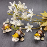 Cowrie Shell Sea Turtle Figurines Yellow Hat (3 figures approx. 2+ inches) Cute Cowrie Seashell Sea Turtles for gifts decor & display!