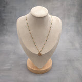 Sea Turtle Necklace Green Gold Color (1 necklace approx. 16+ inches AROUND) Gold Tone Green Sea Turtle charm necklace for gifting!
